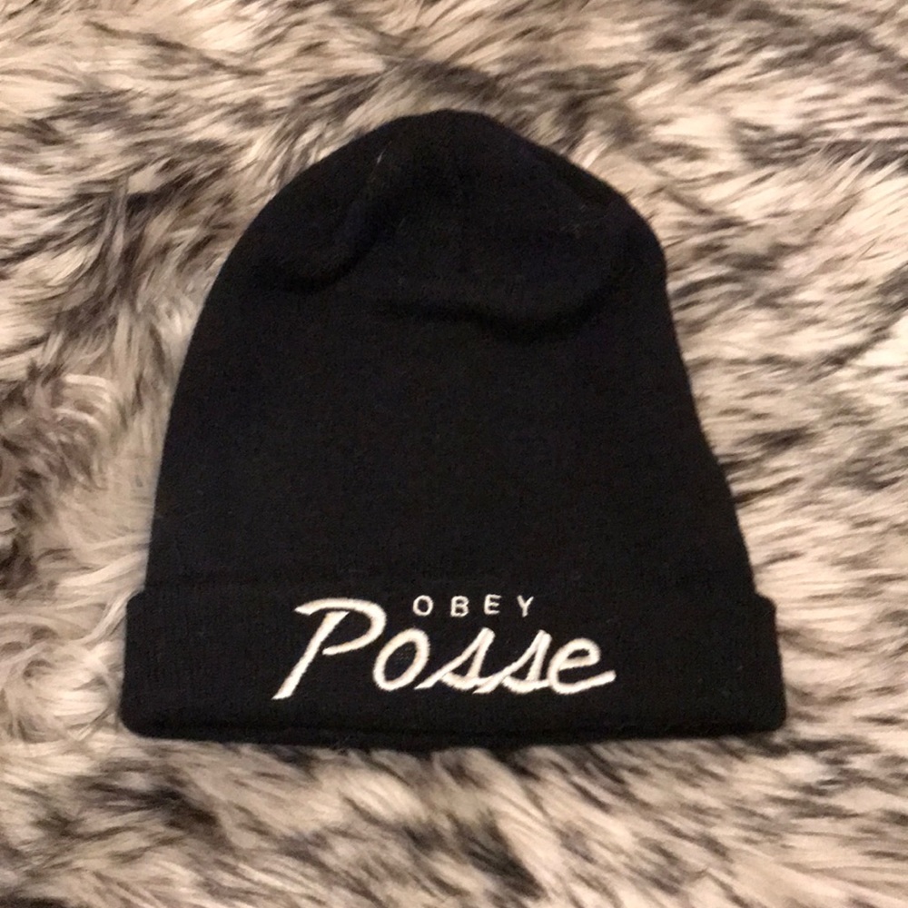 Obey Black Beanie.